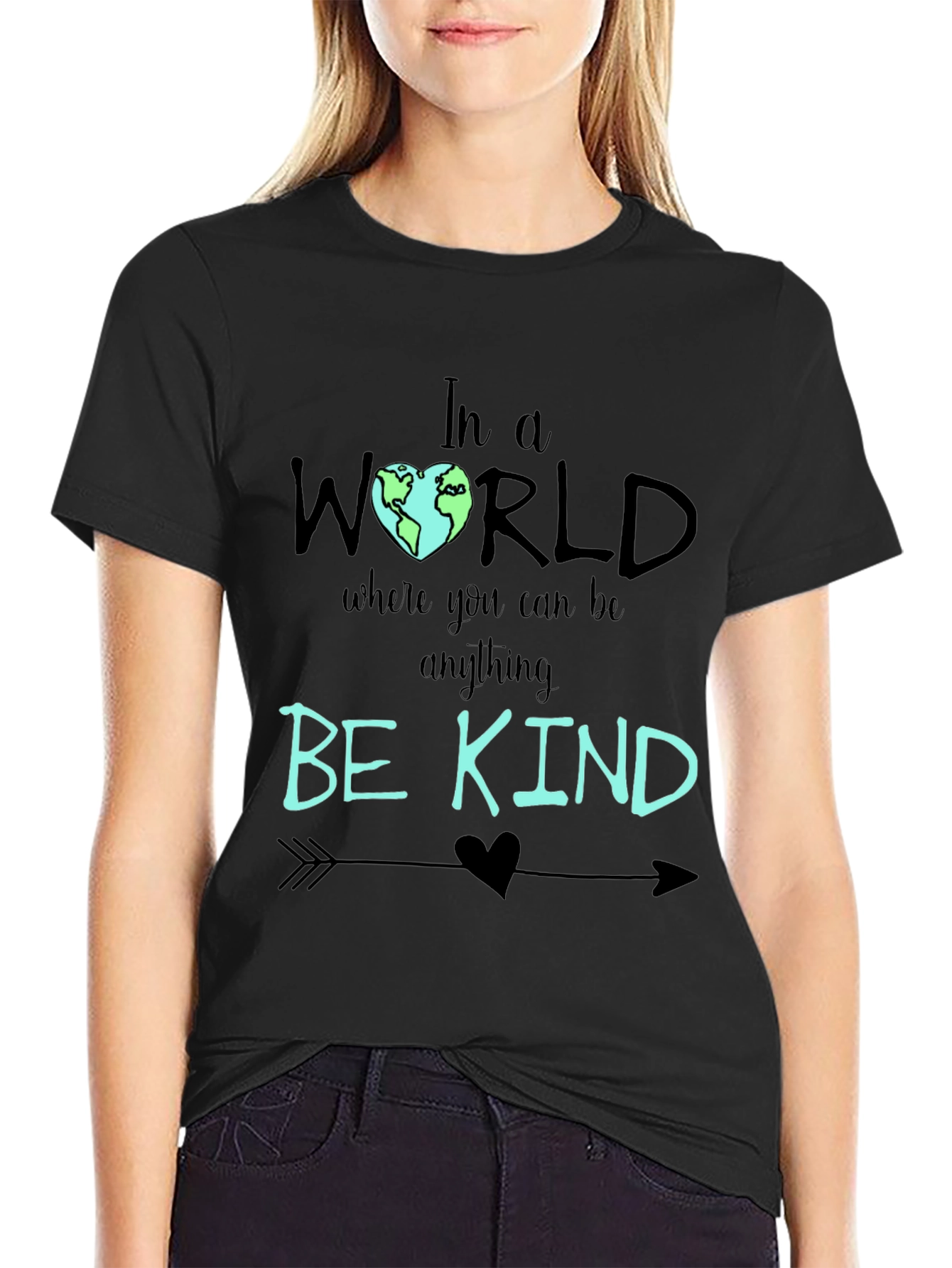 Be Kind T-Shirt - World Heart Graphic Tee