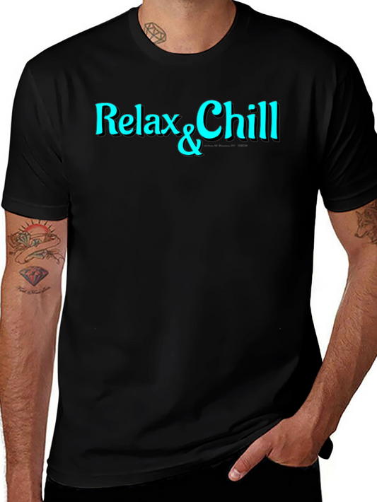 Relax & Chill Graphic Print T-Shirt - Casual Comfort