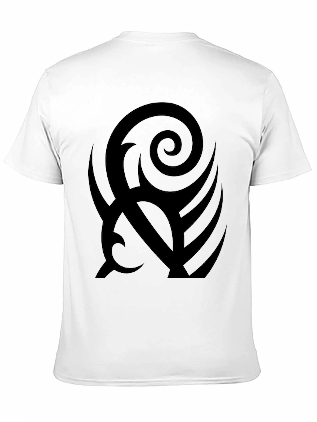 Black Tribal Graphic Print T-Shirt
