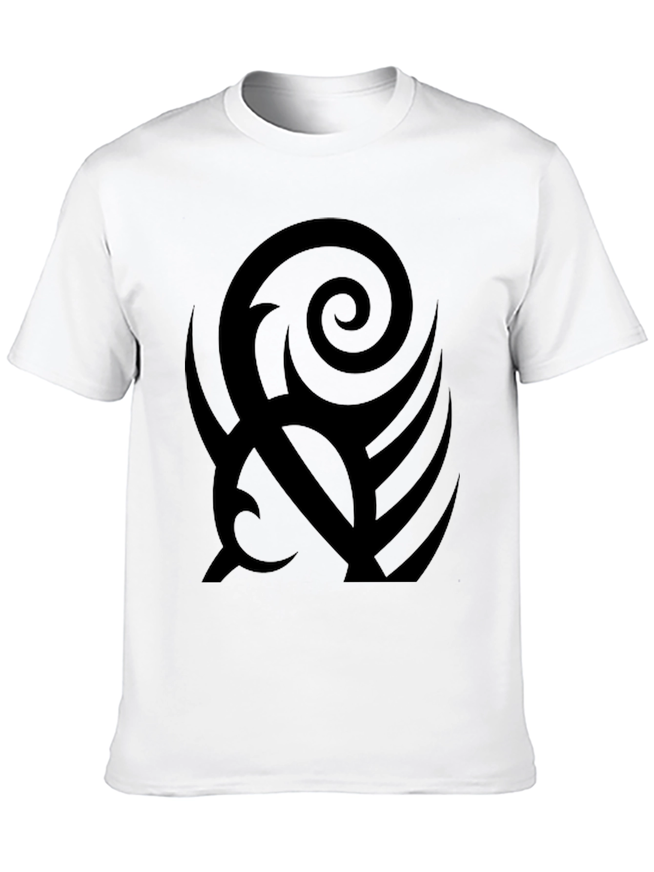 Black Tribal Graphic Print T-Shirt