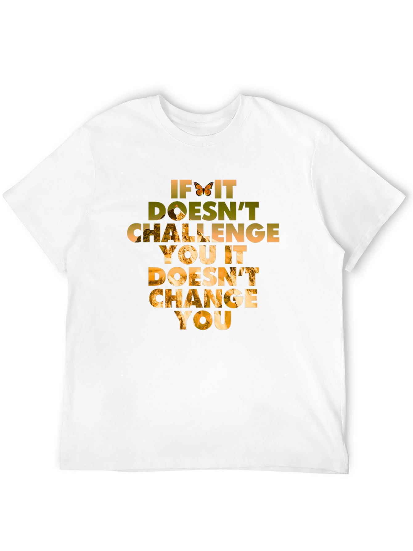 Inspirational Quote Graphic Tee - Challenge Changes You