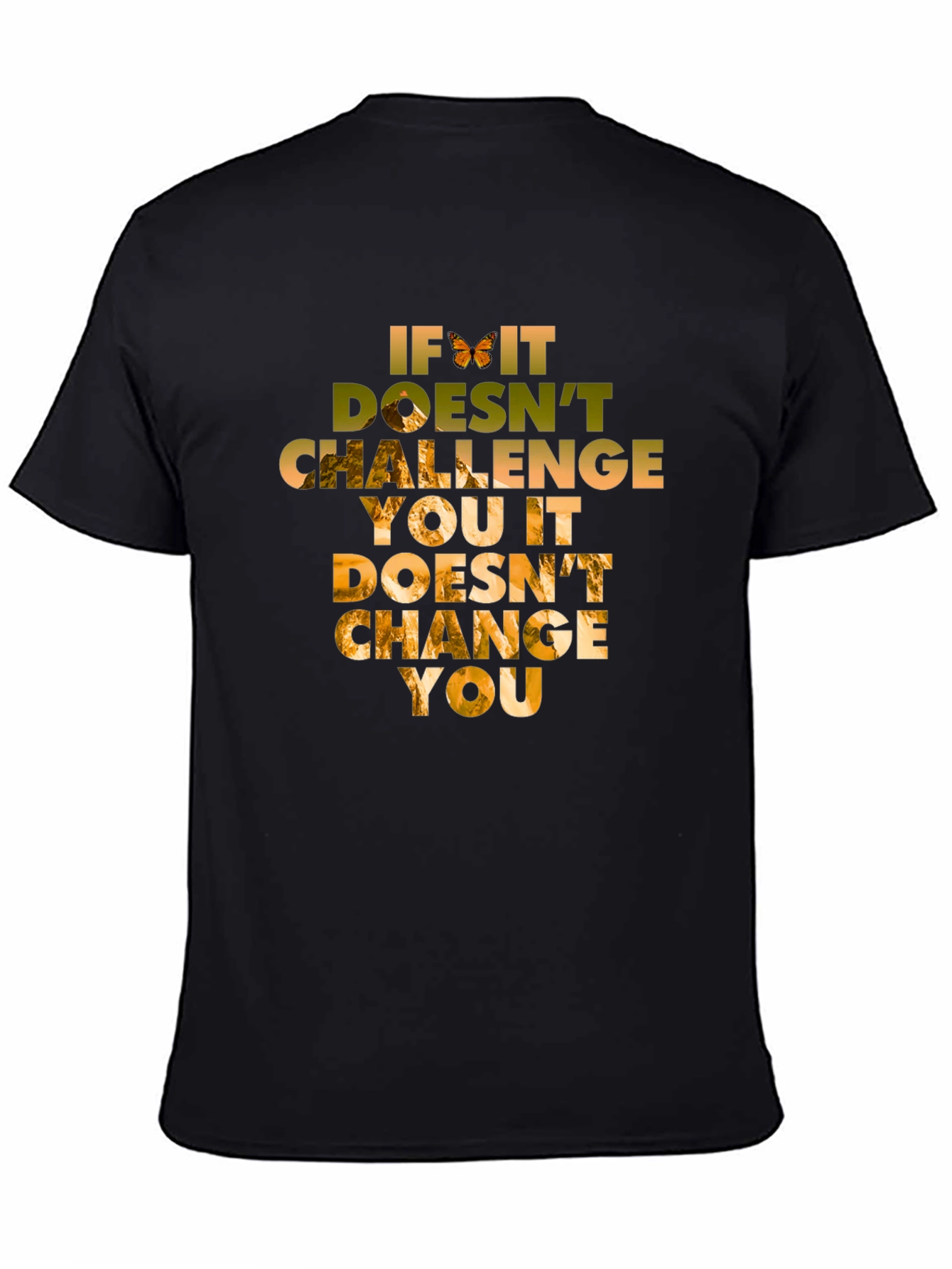 Inspirational Quote Graphic Tee - Challenge Changes You