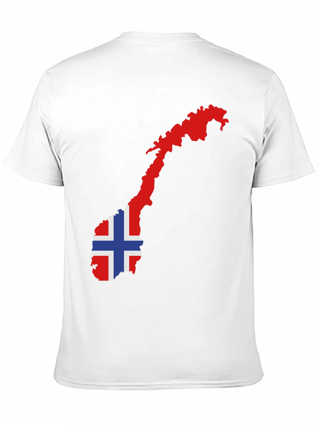 Norway Flag Map Graphic Tee