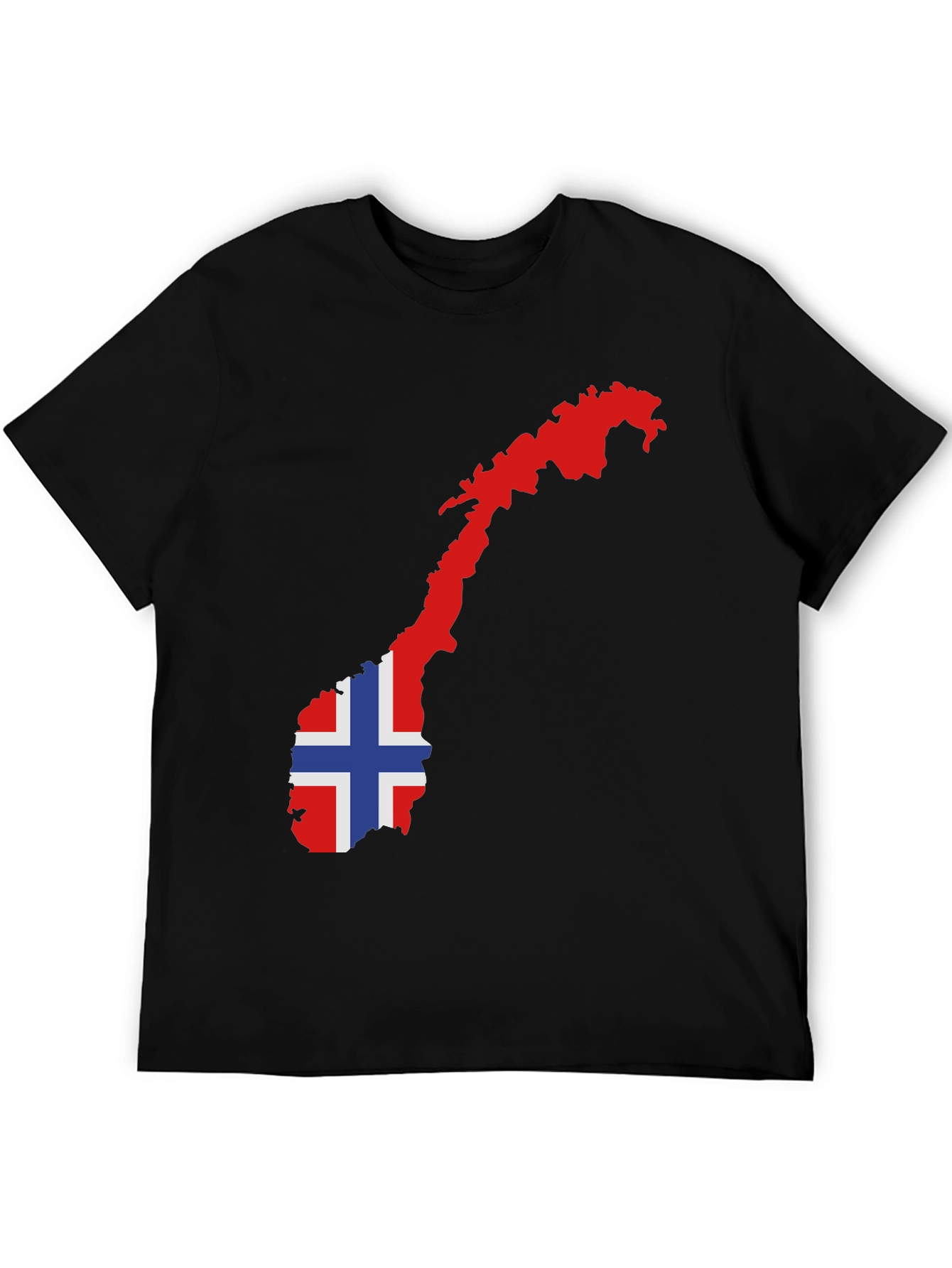 Norway Flag Map Graphic Tee