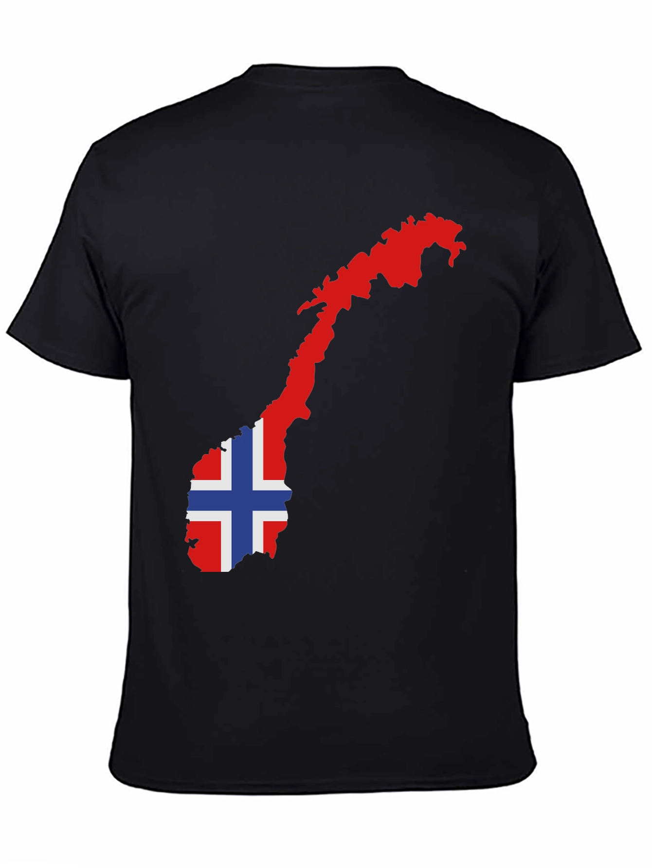 Norway Flag Map Graphic Tee