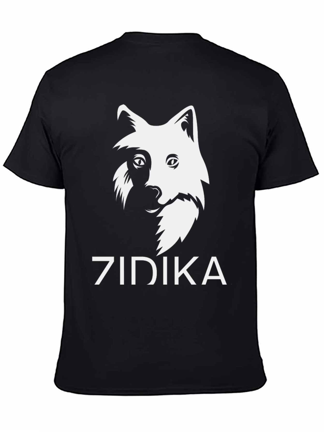 Zidika Wolf Graphic Black T-Shirt