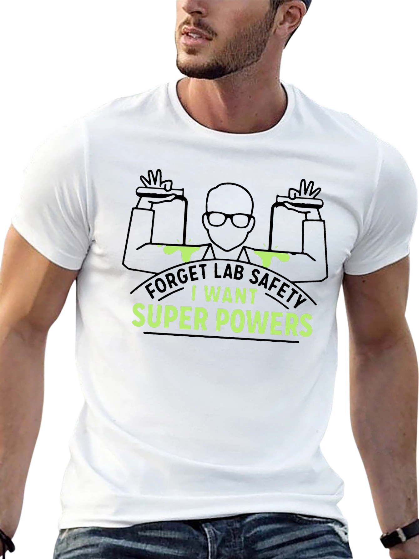 Super Powers T-Shirt - Forget Lab Safety!