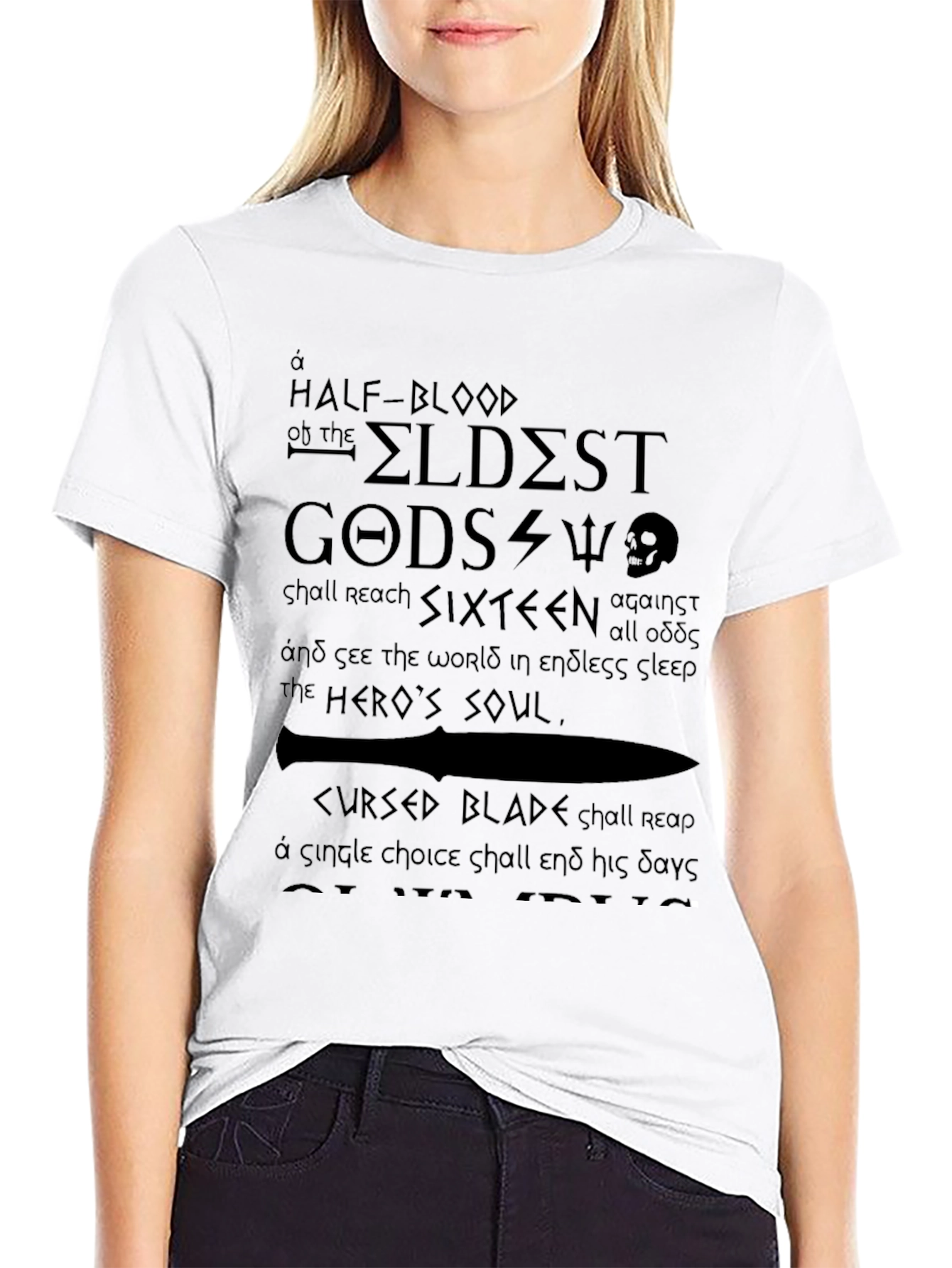 Prophecy T-Shirt - Half-Blood & Eldest Gods Design