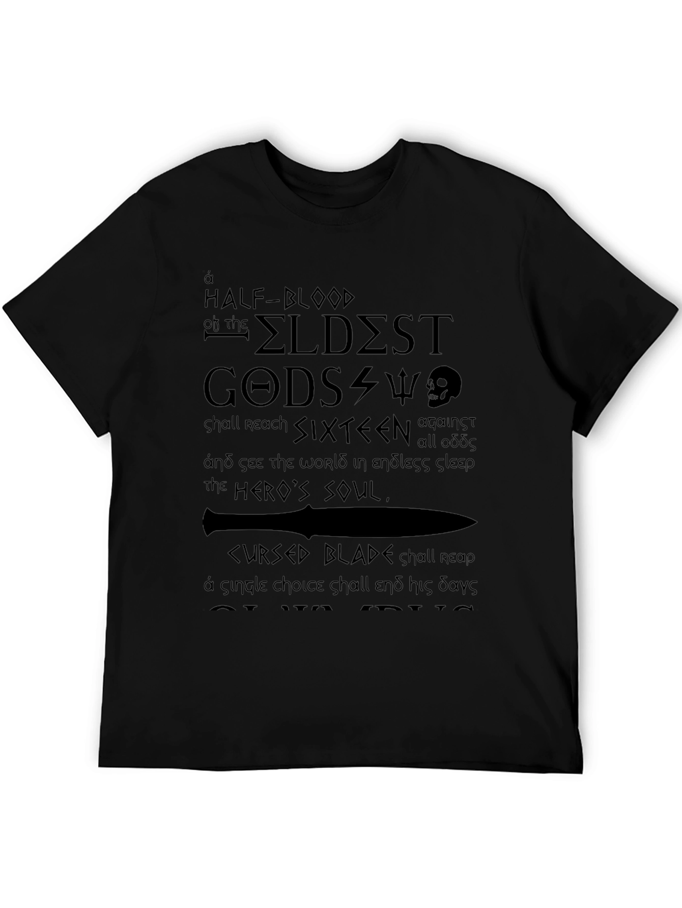 Prophecy T-Shirt - Half-Blood & Eldest Gods Design