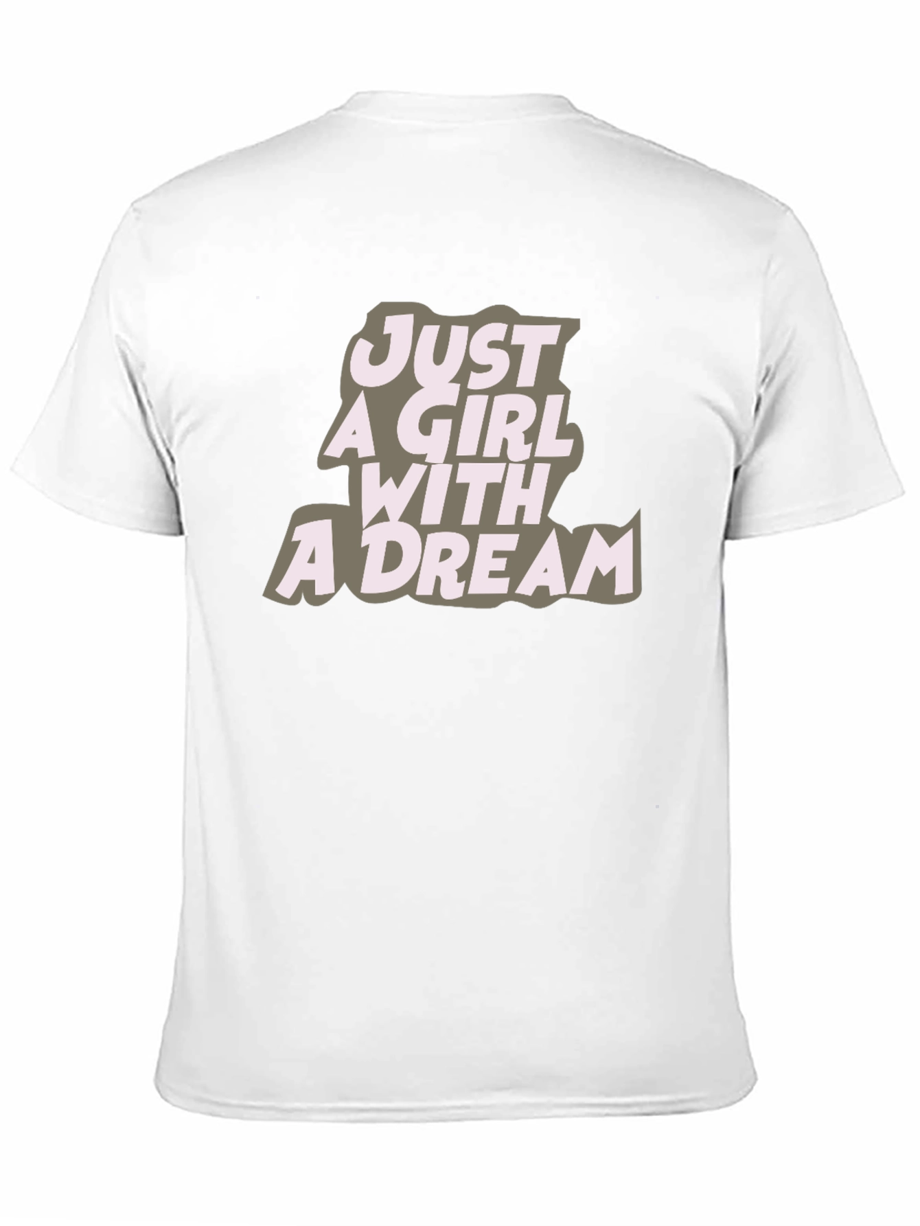 Just A Girl With A Dream Black Graphic Tee