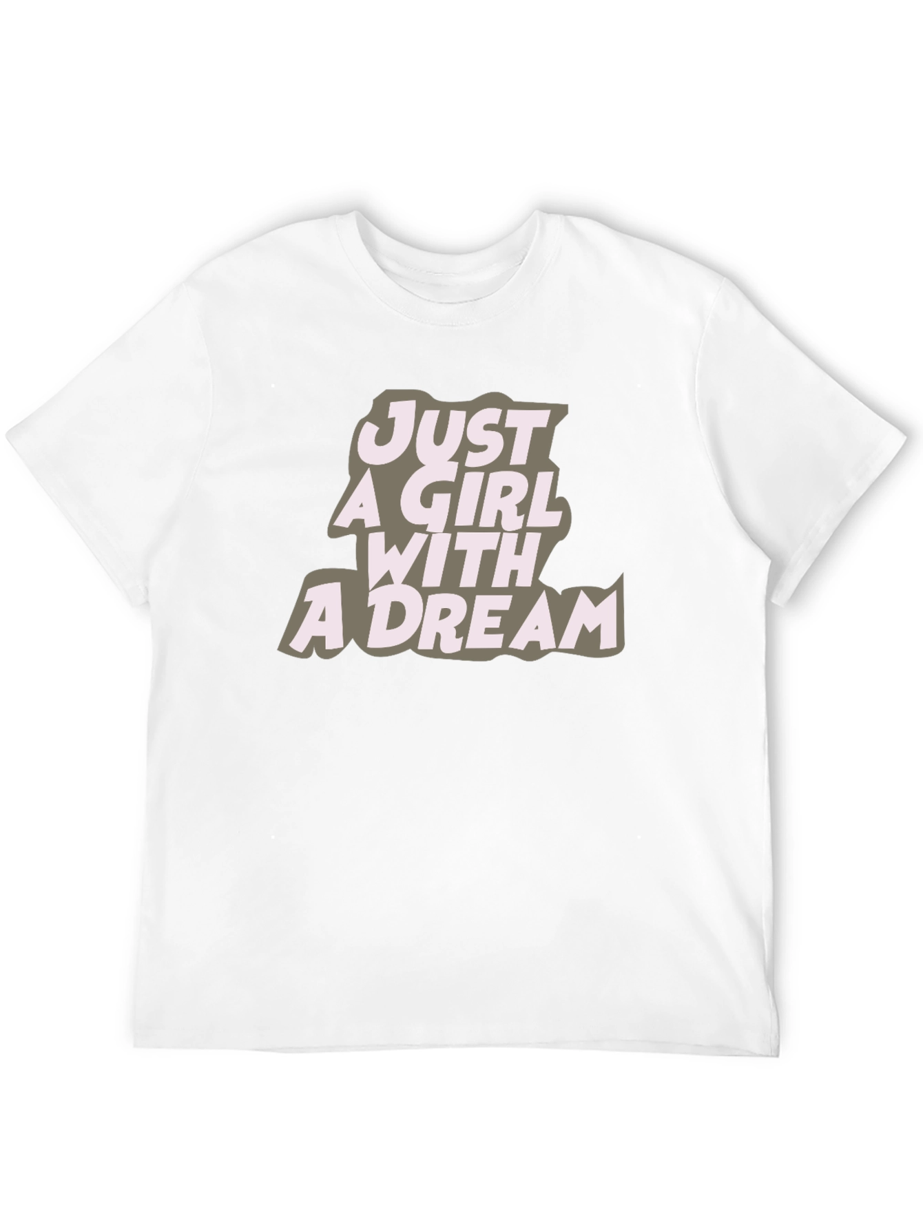 Just A Girl With A Dream Black Graphic Tee