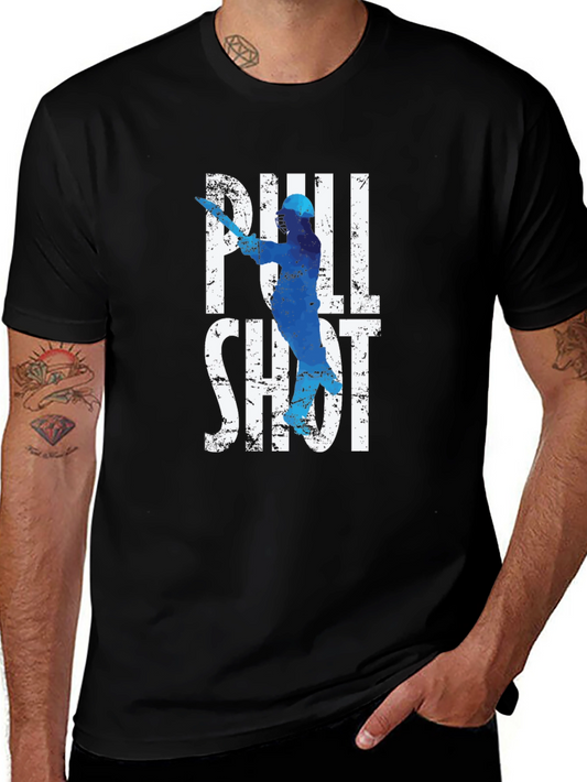 Pull Shot Graphic Tee - Cricket Fan T-Shirt