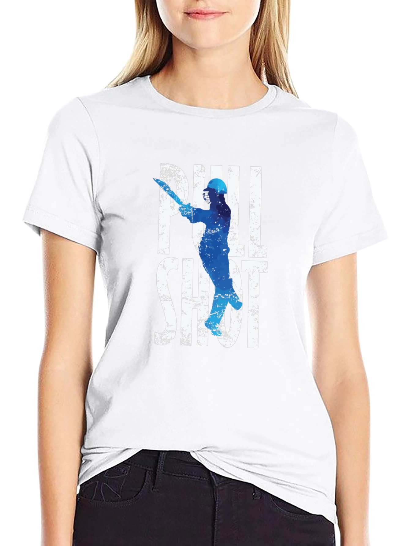 Pull Shot Graphic Tee - Cricket Fan T-Shirt