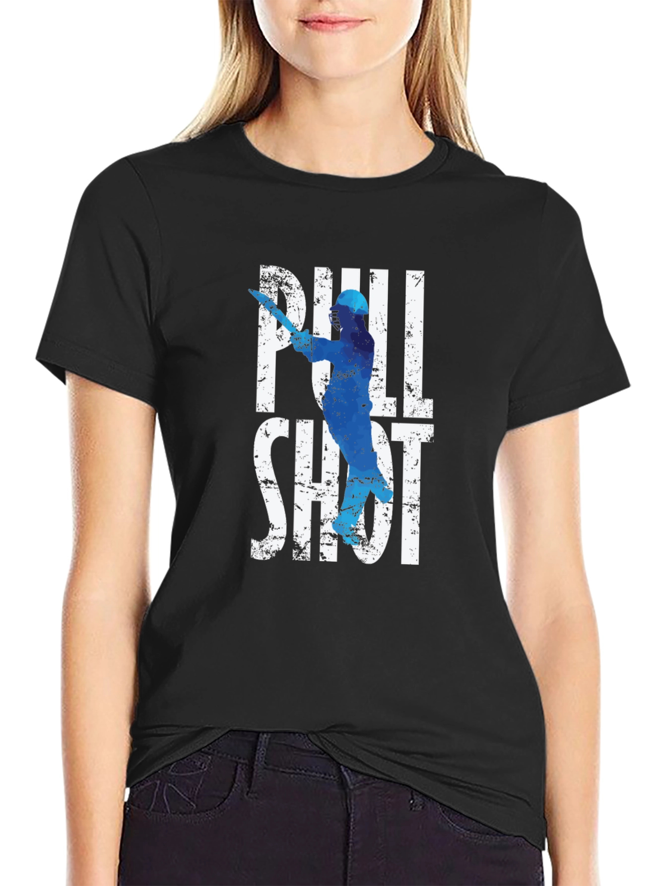 Pull Shot Graphic Tee - Cricket Fan T-Shirt