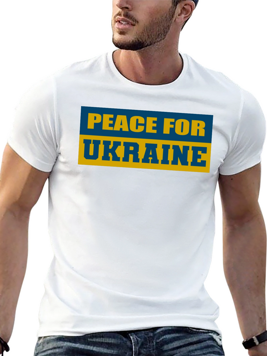 Peace for Ukraine T-Shirt Black