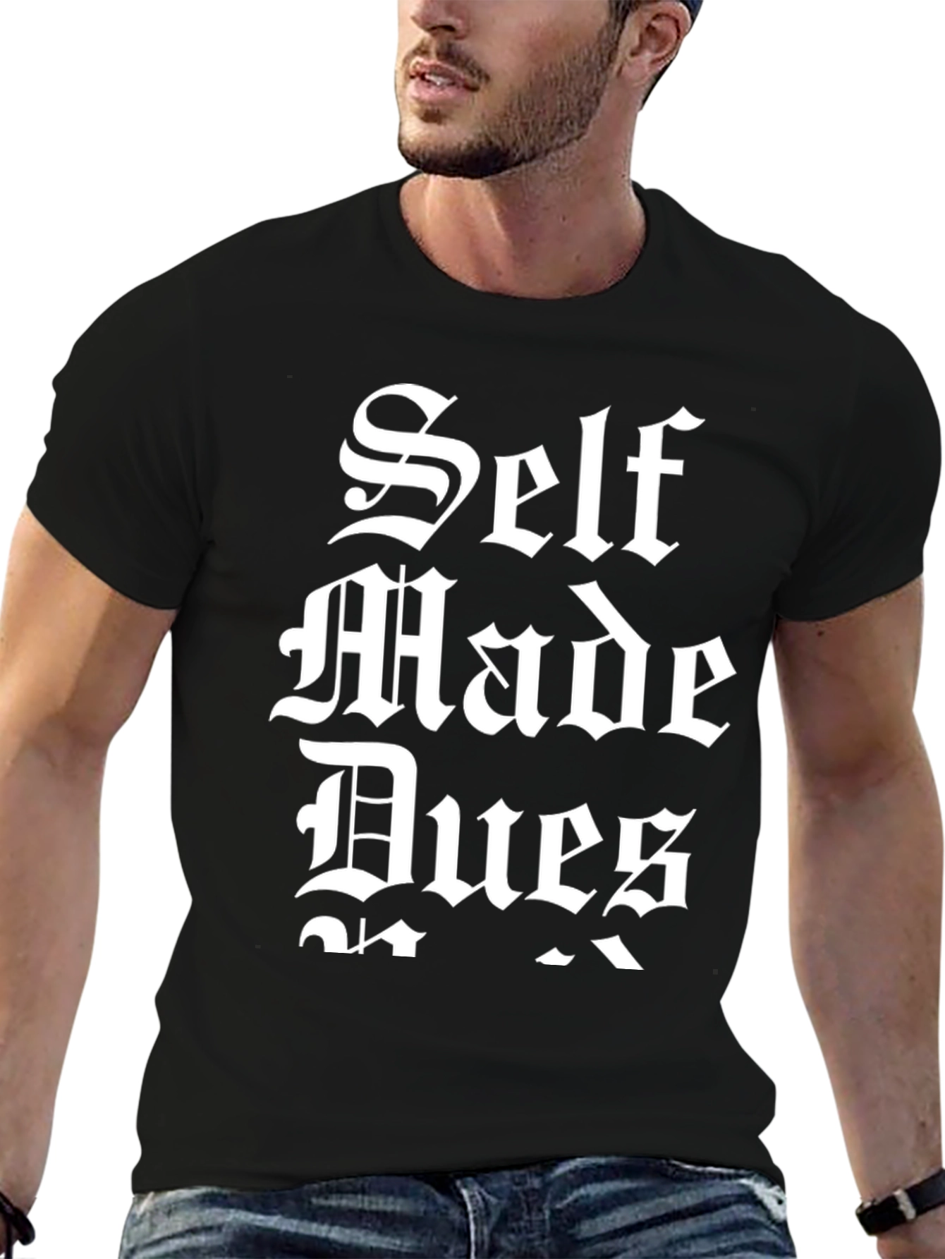 Self Made Dues Black Graphic T-Shirt