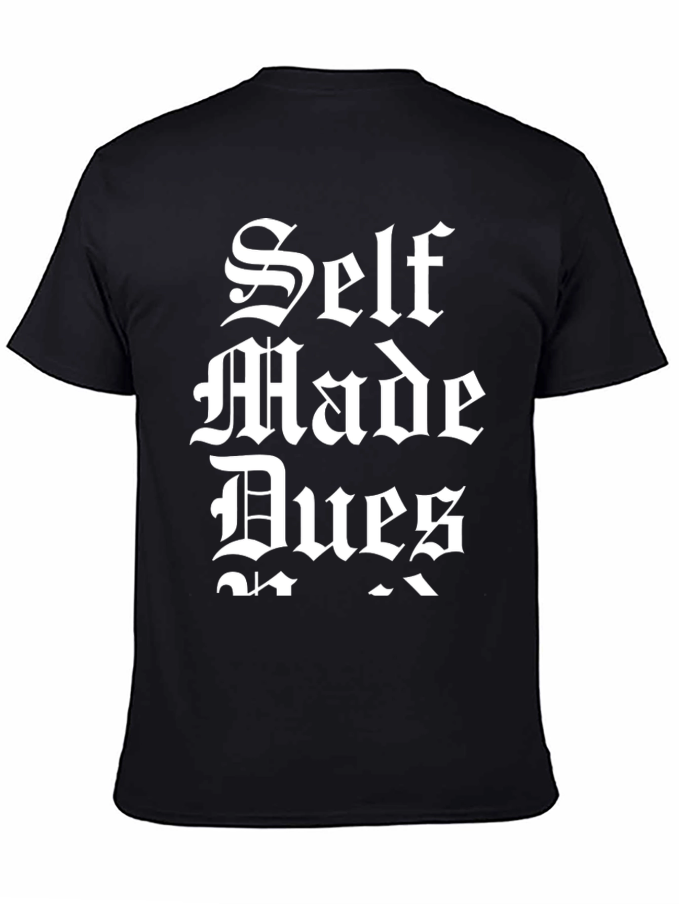 Self Made Dues Black Graphic T-Shirt