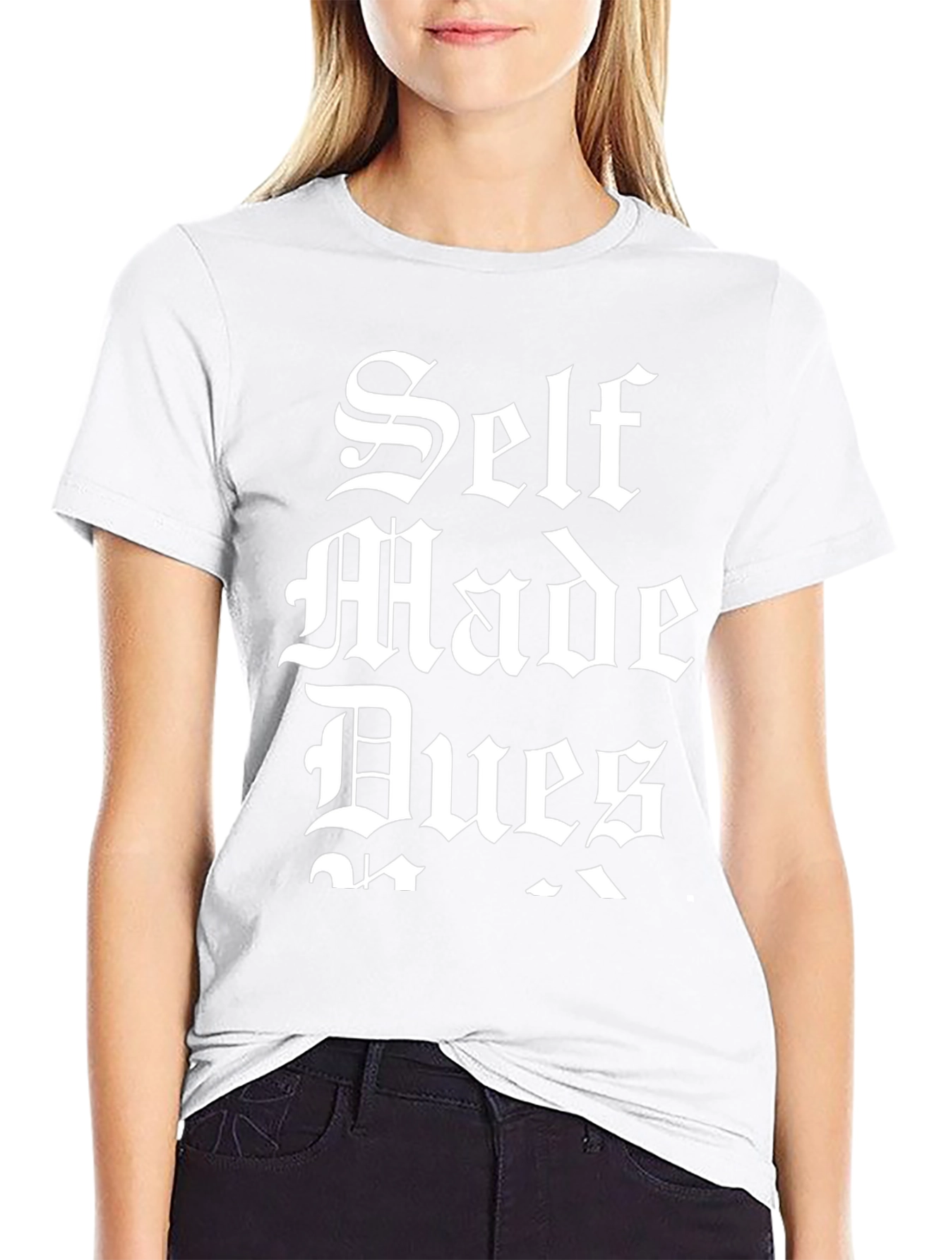 Self Made Dues Black Graphic T-Shirt
