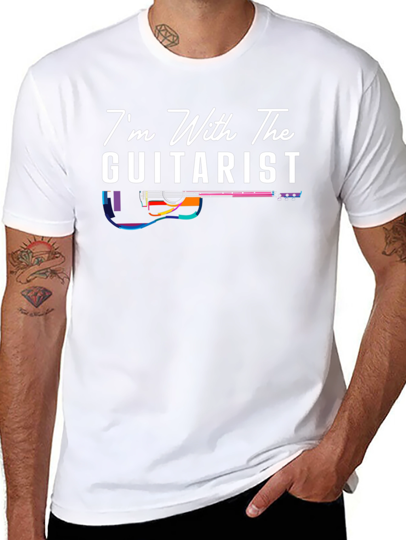 Im With The Guitarist Black T-Shirt