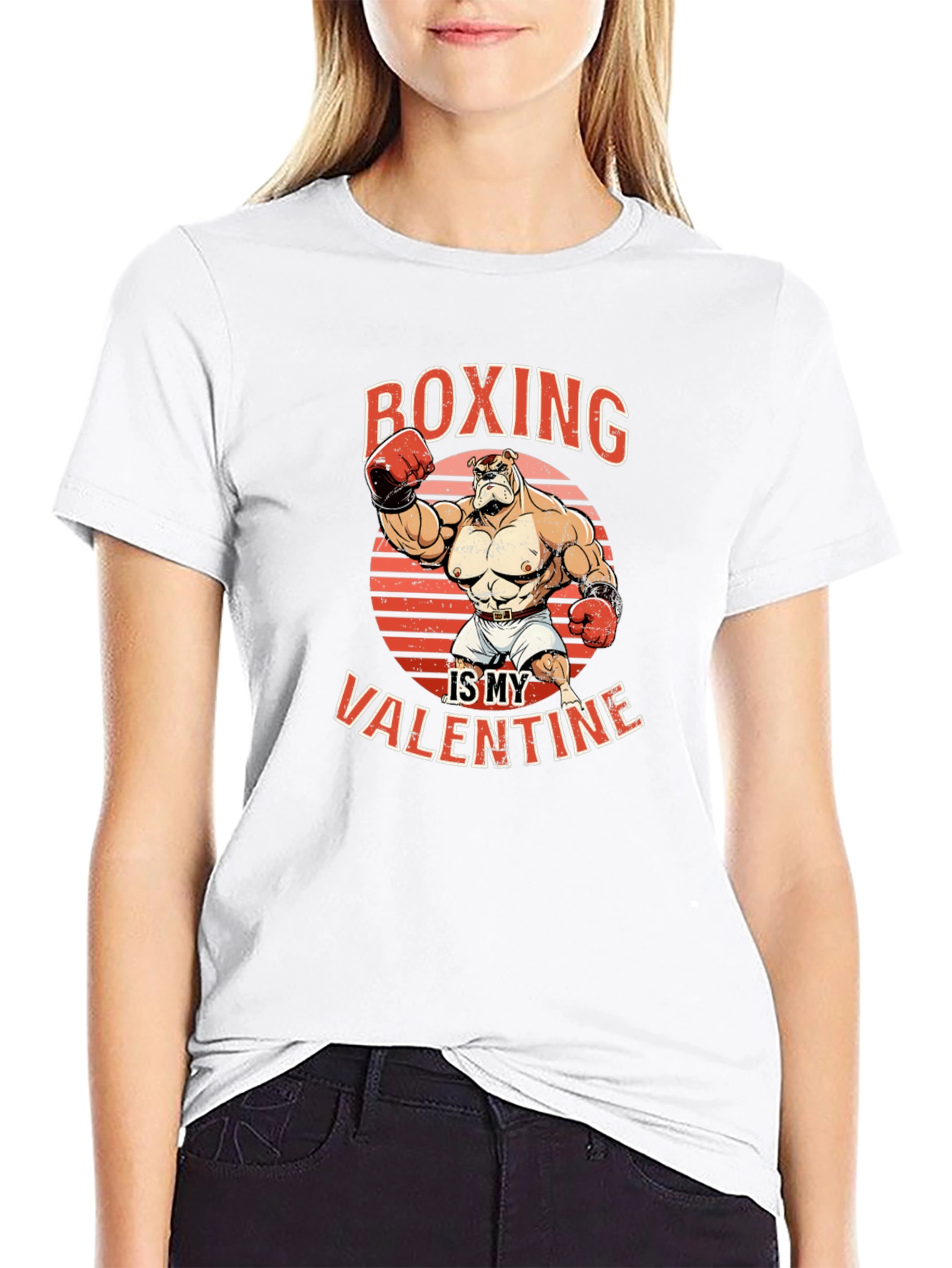 Boxing is My Valentine Graphic T-Shirt