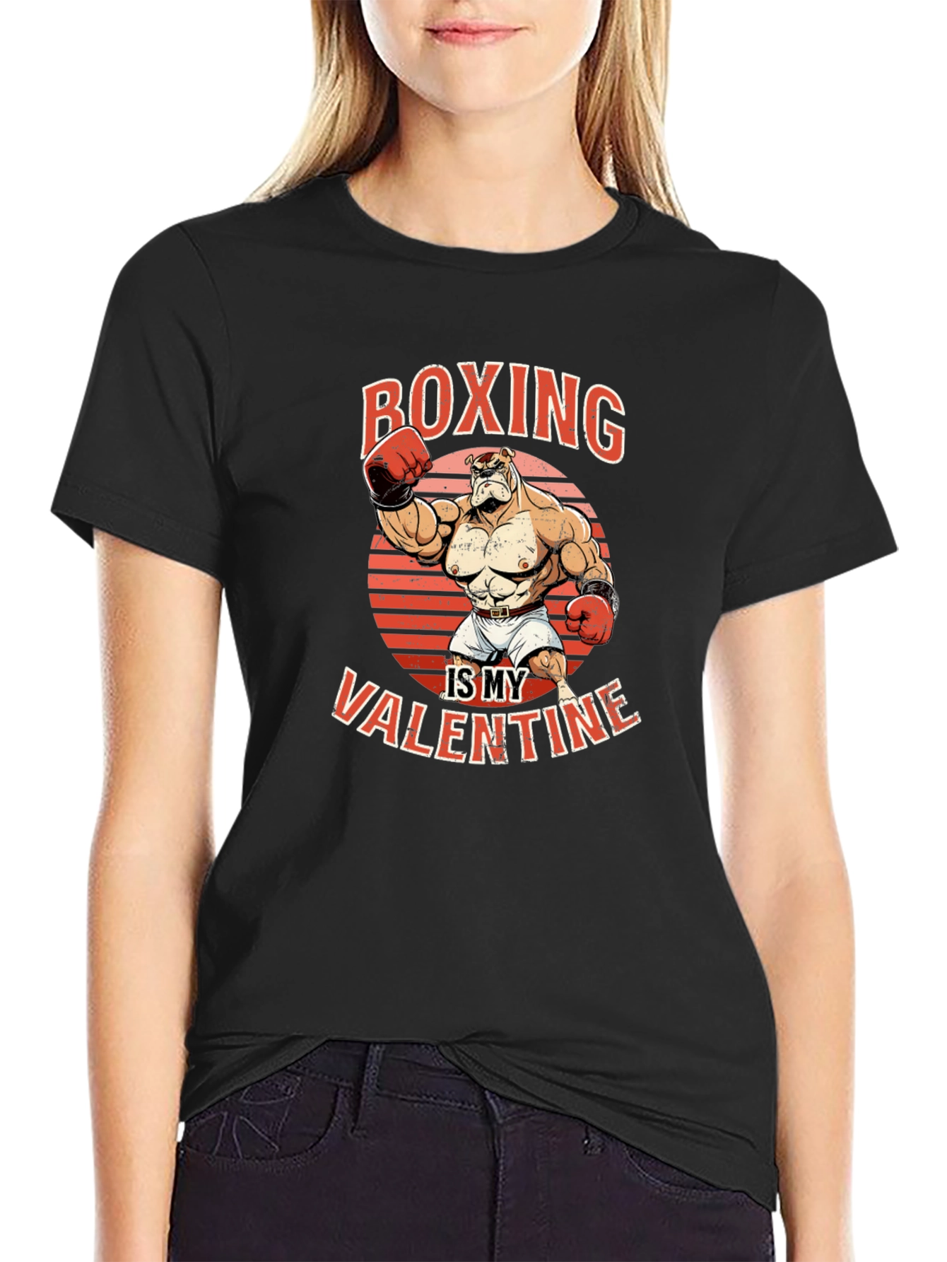 Boxing is My Valentine Graphic T-Shirt