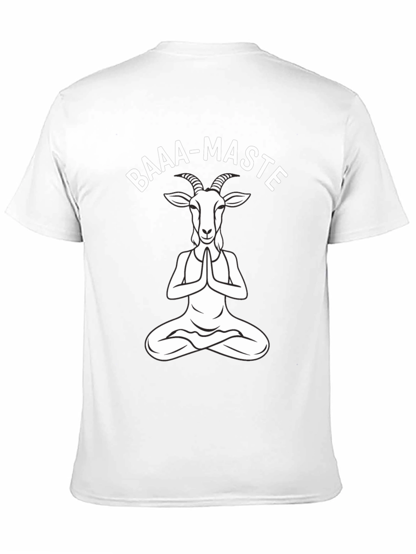 Baaa-Maste Goat Yoga Black T-Shirt