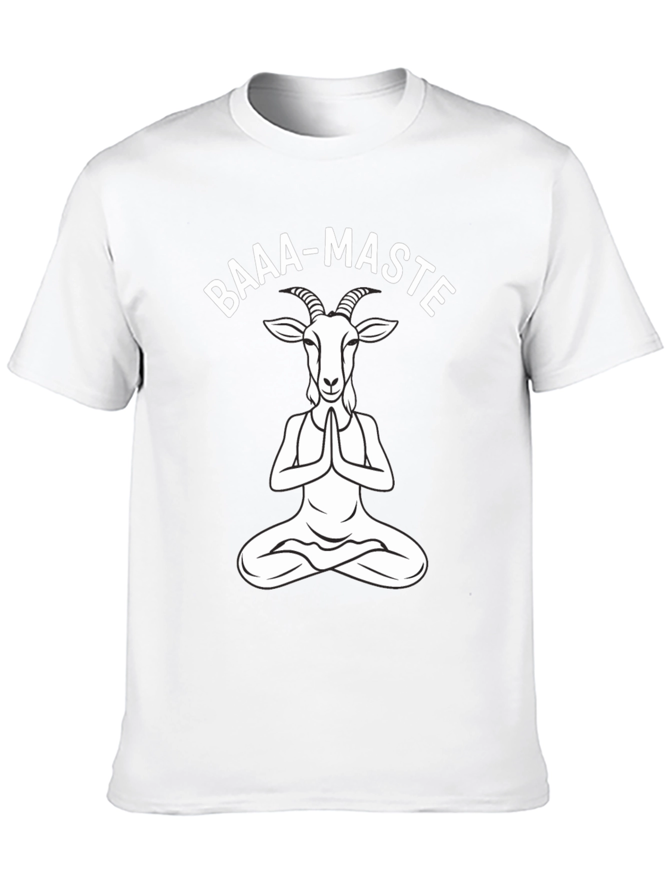 Baaa-Maste Goat Yoga Black T-Shirt