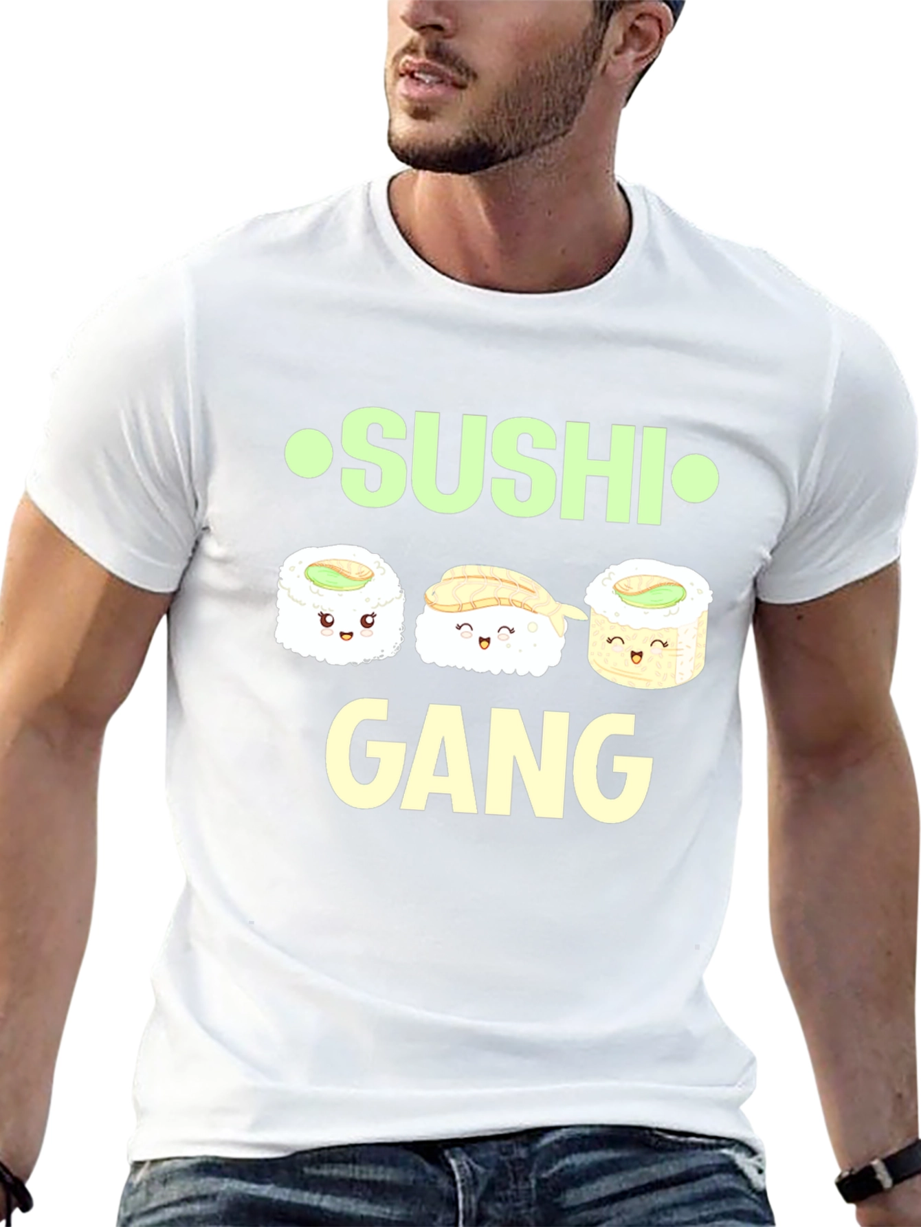 Sushi Gang Graphic Tee - Funny Food Shirt