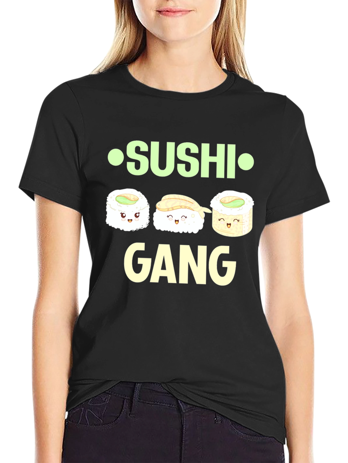 Sushi Gang Graphic Tee - Funny Food Shirt