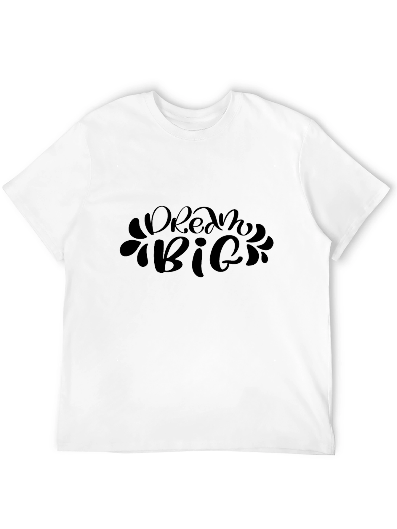 Dream Big Black Graphic Tee - Inspirational T-Shirt