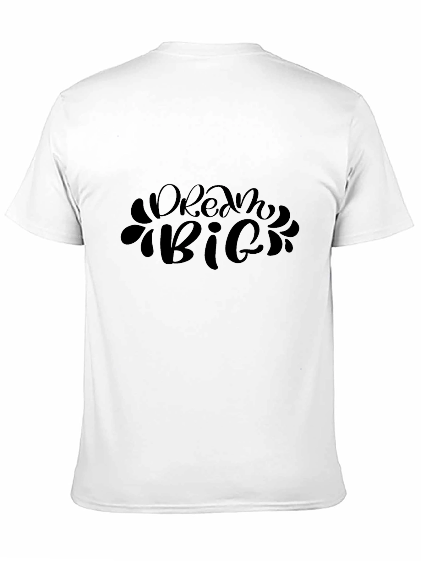 Dream Big Black Graphic Tee - Inspirational T-Shirt
