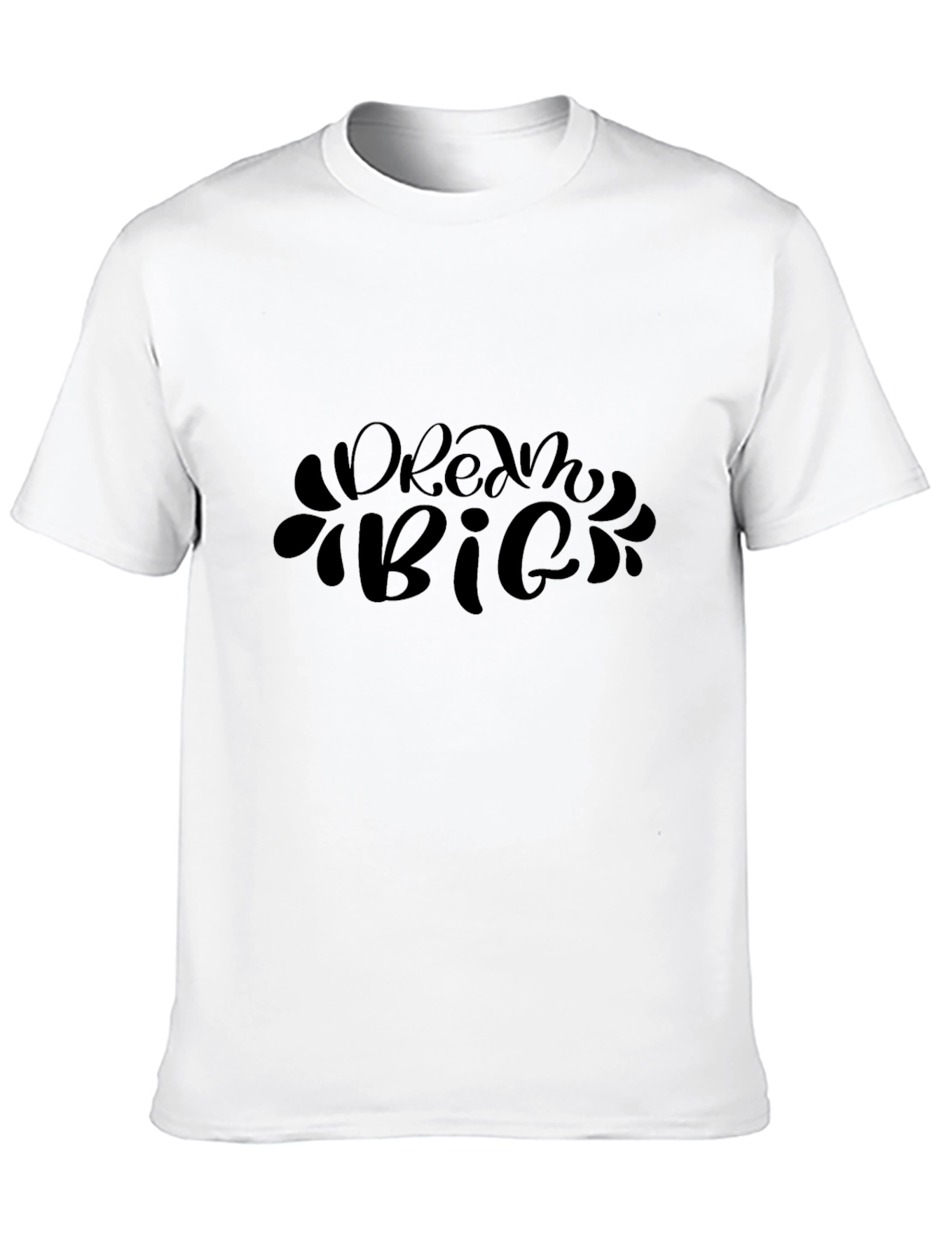 Dream Big Black Graphic Tee - Inspirational T-Shirt