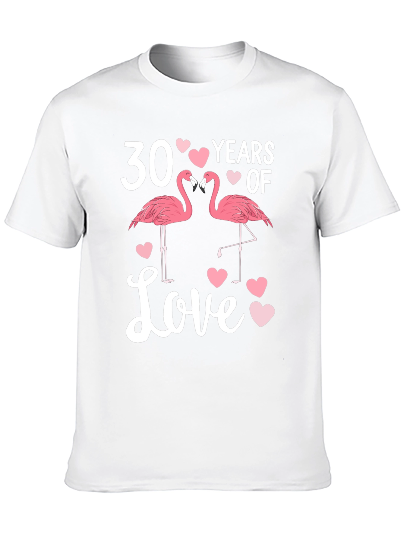 30 Years of Love Flamingo Anniversary T-Shirt
