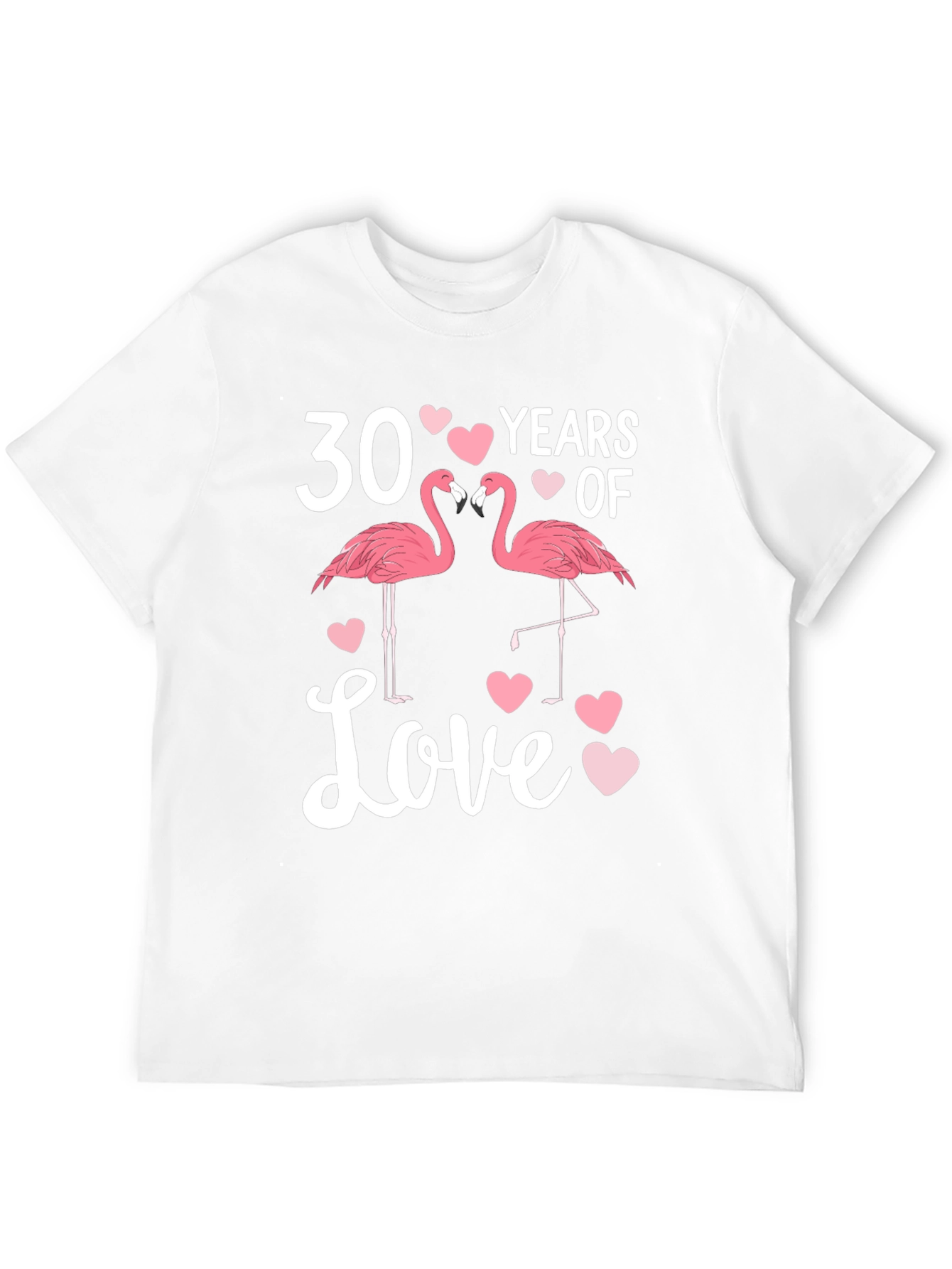 30 Years of Love Flamingo Anniversary T-Shirt