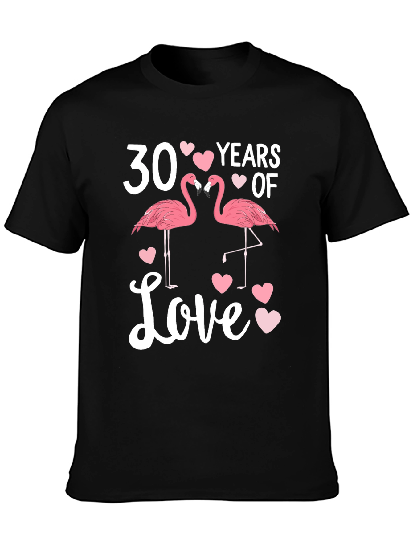30 Years of Love Flamingo Anniversary T-Shirt
