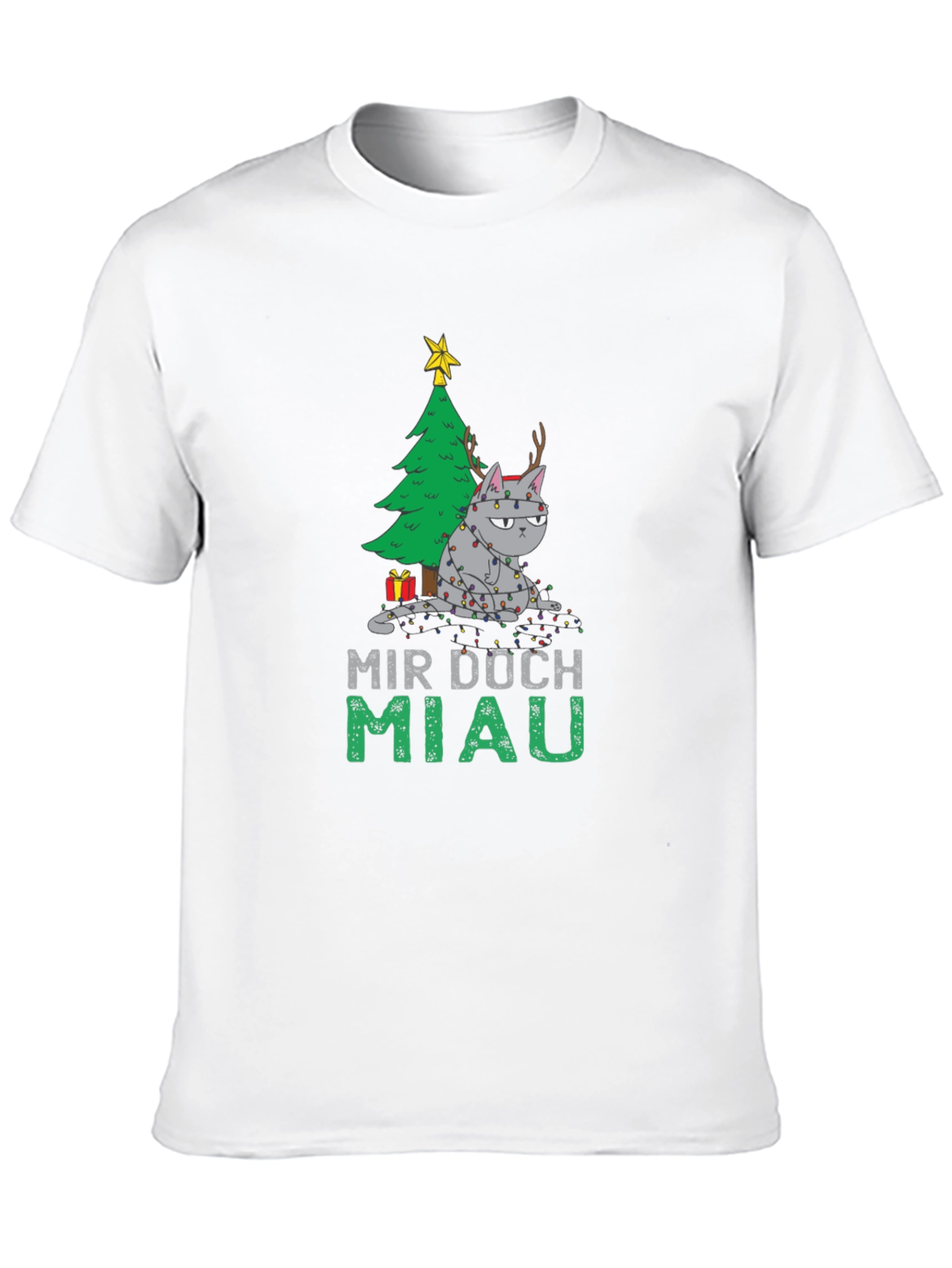 Grumpy Cat Christmas T-Shirt - Mir Doch Miau