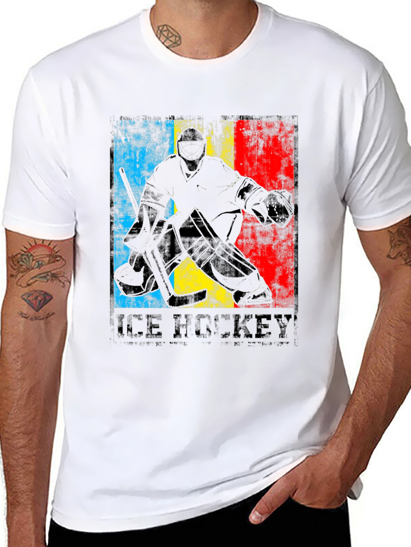 Ice Hockey Goalie T-Shirt - Black