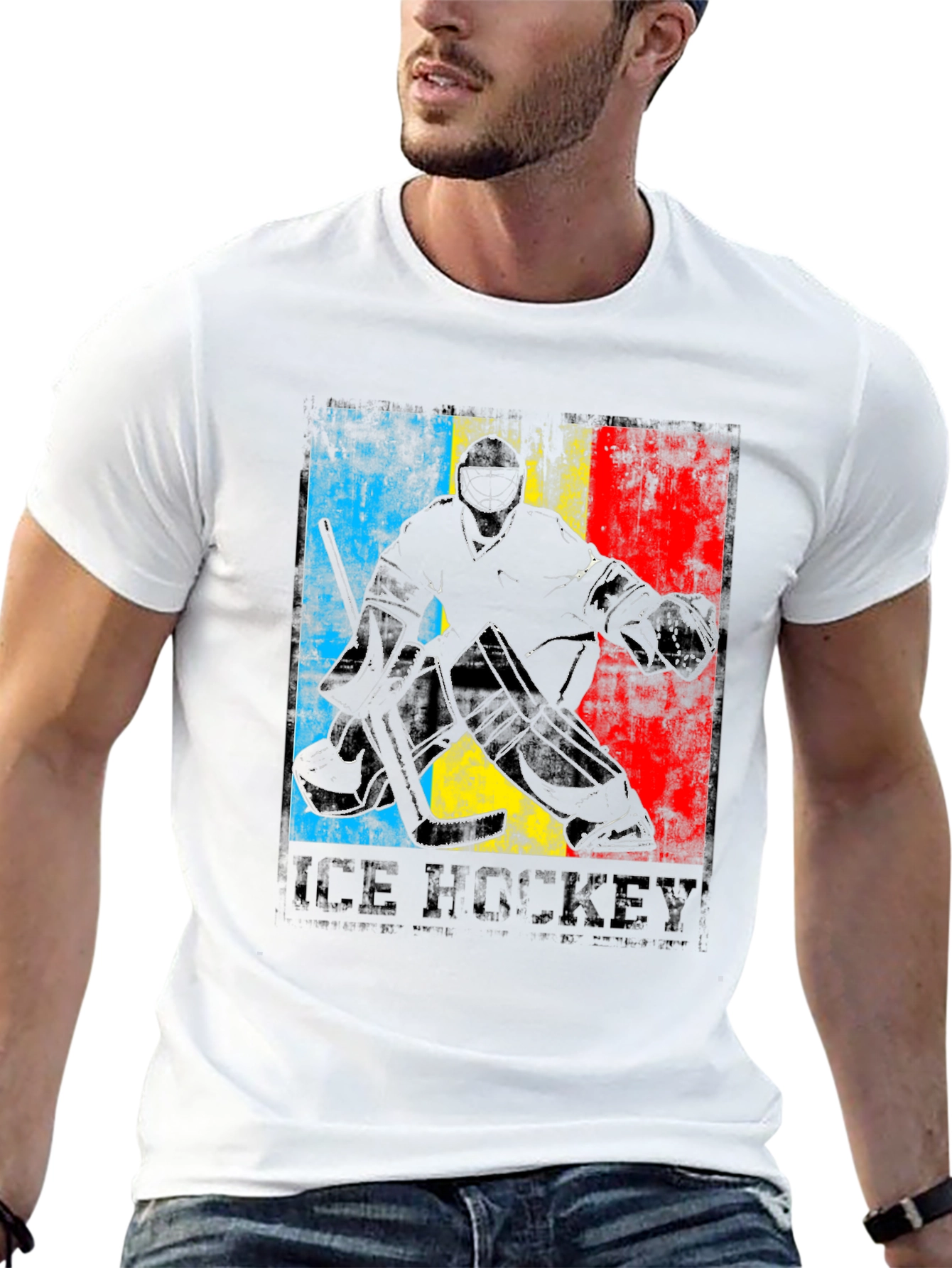 Ice Hockey Goalie T-Shirt - Black