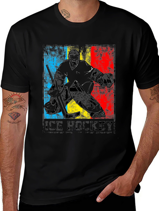 Ice Hockey Goalie T-Shirt - Black