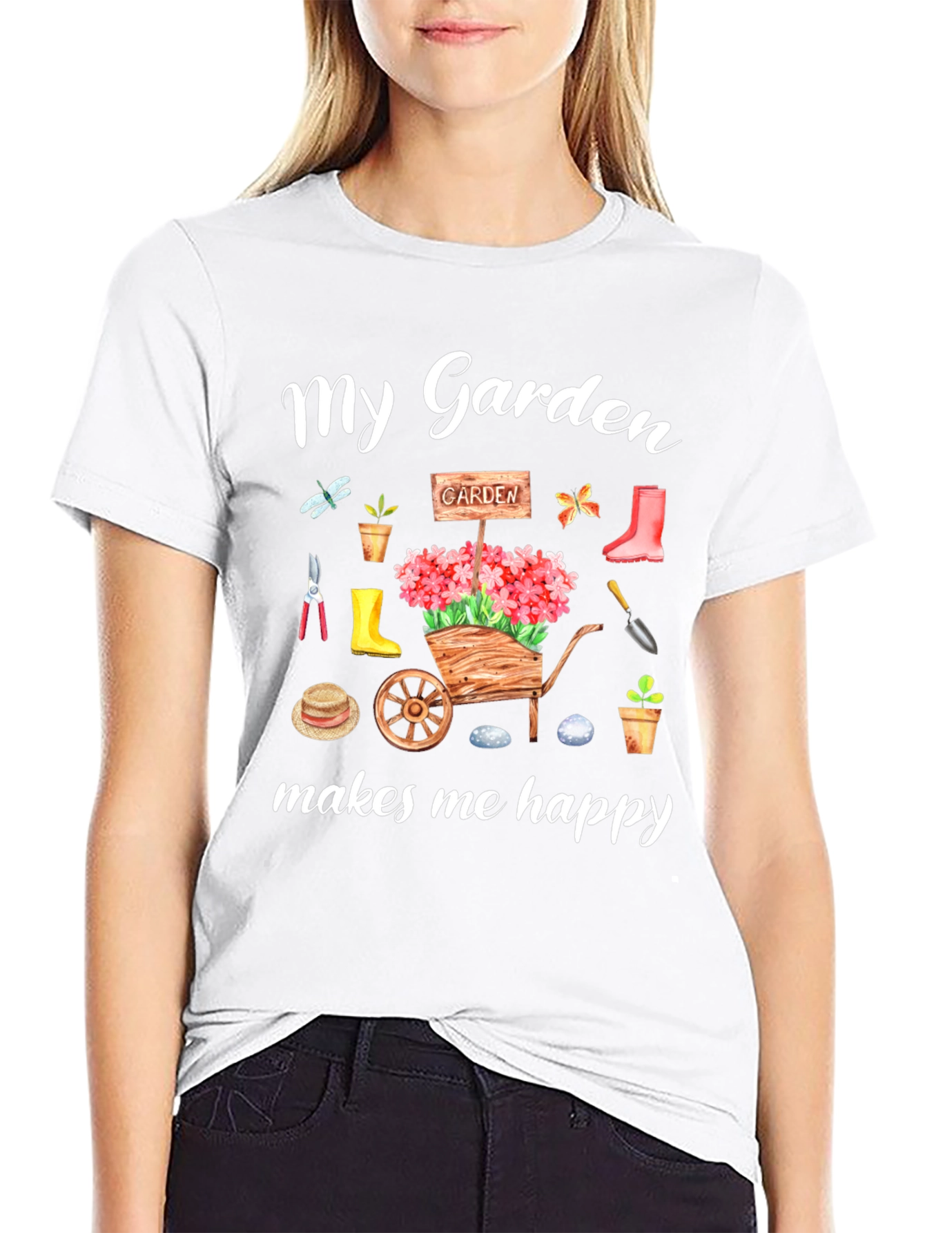 My Garden Makes Me Happy Graphic Tee