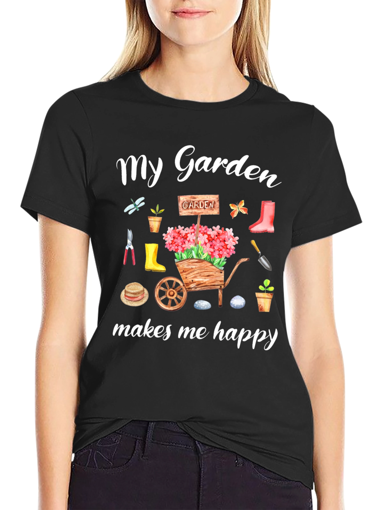 My Garden Makes Me Happy Graphic Tee