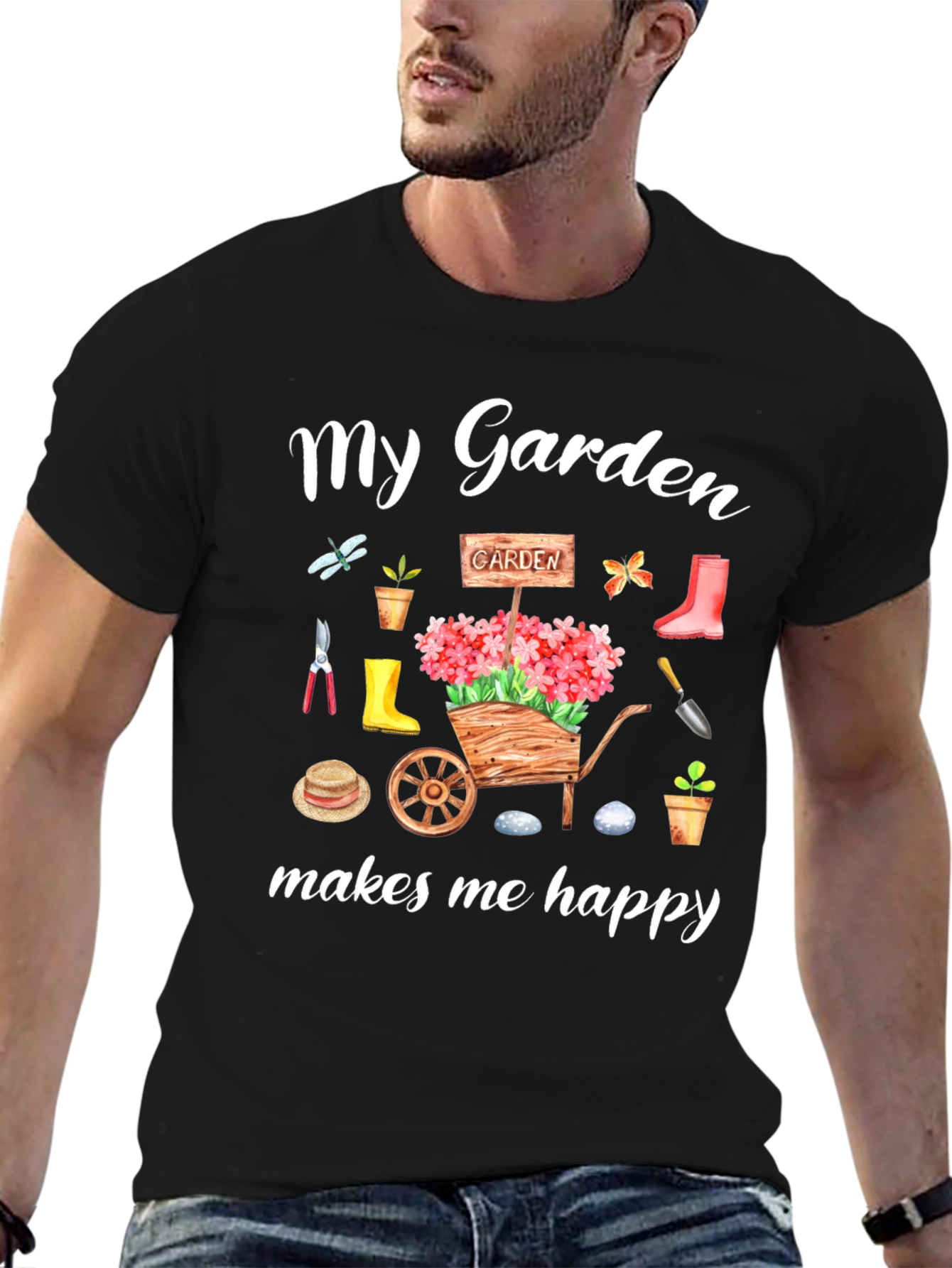 My Garden Makes Me Happy Graphic Tee