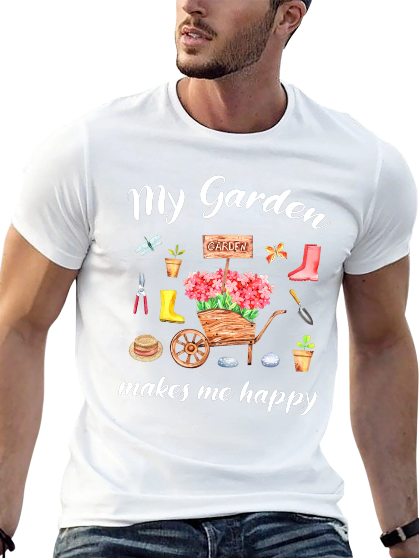 My Garden Makes Me Happy Graphic Tee