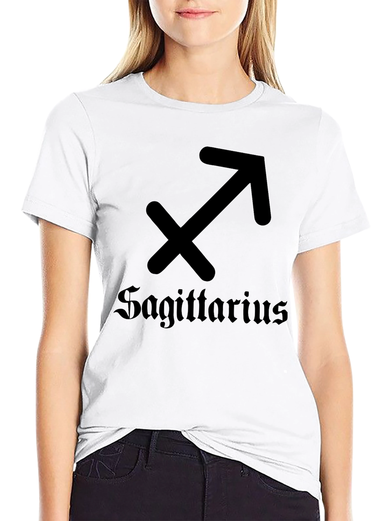 Sagittarius Zodiac Sign Black T-Shirt
