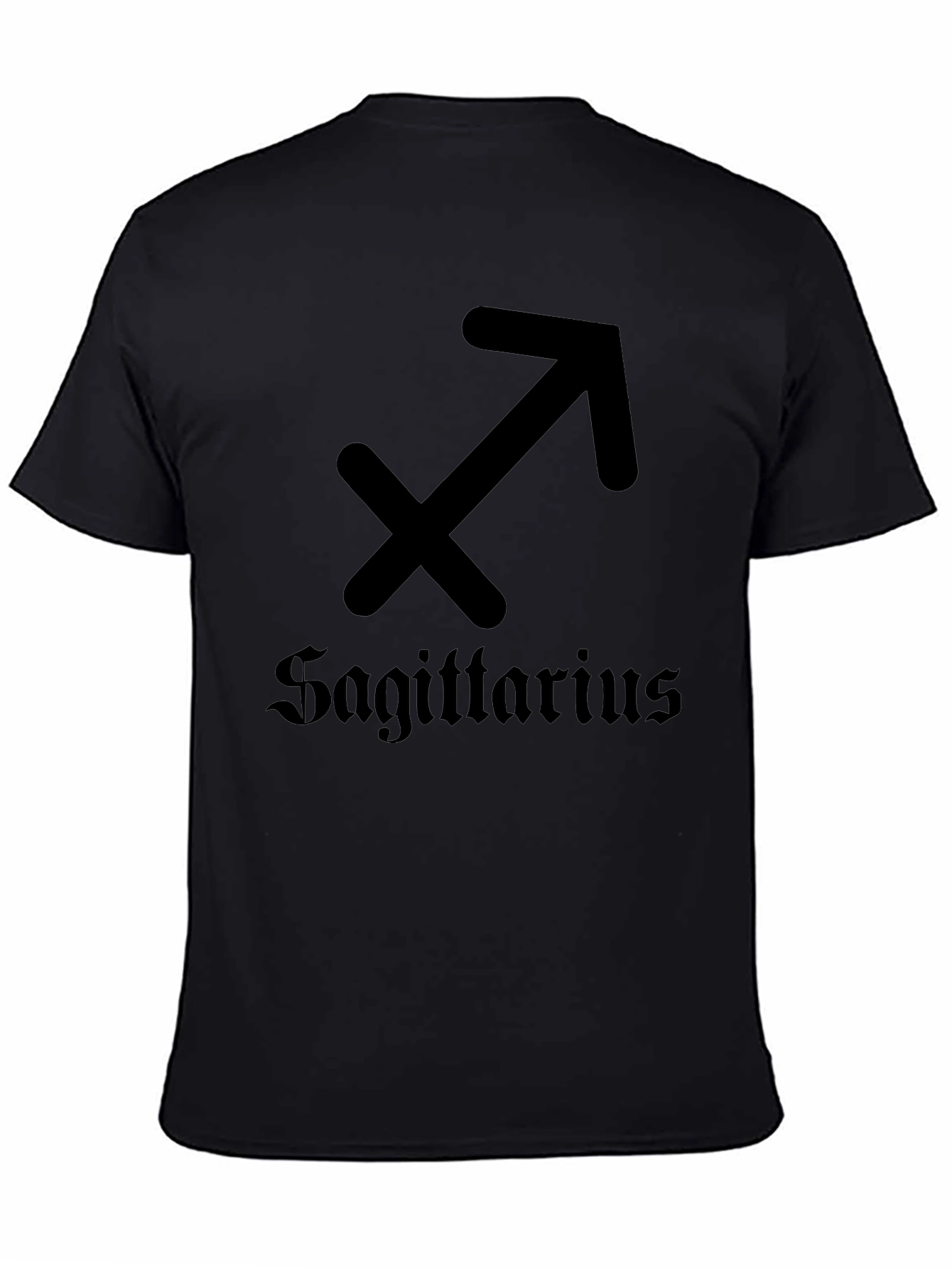 Sagittarius Zodiac Sign Black T-Shirt