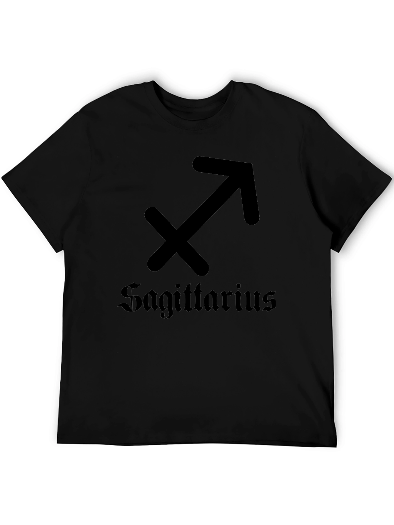 Sagittarius Zodiac Sign Black T-Shirt