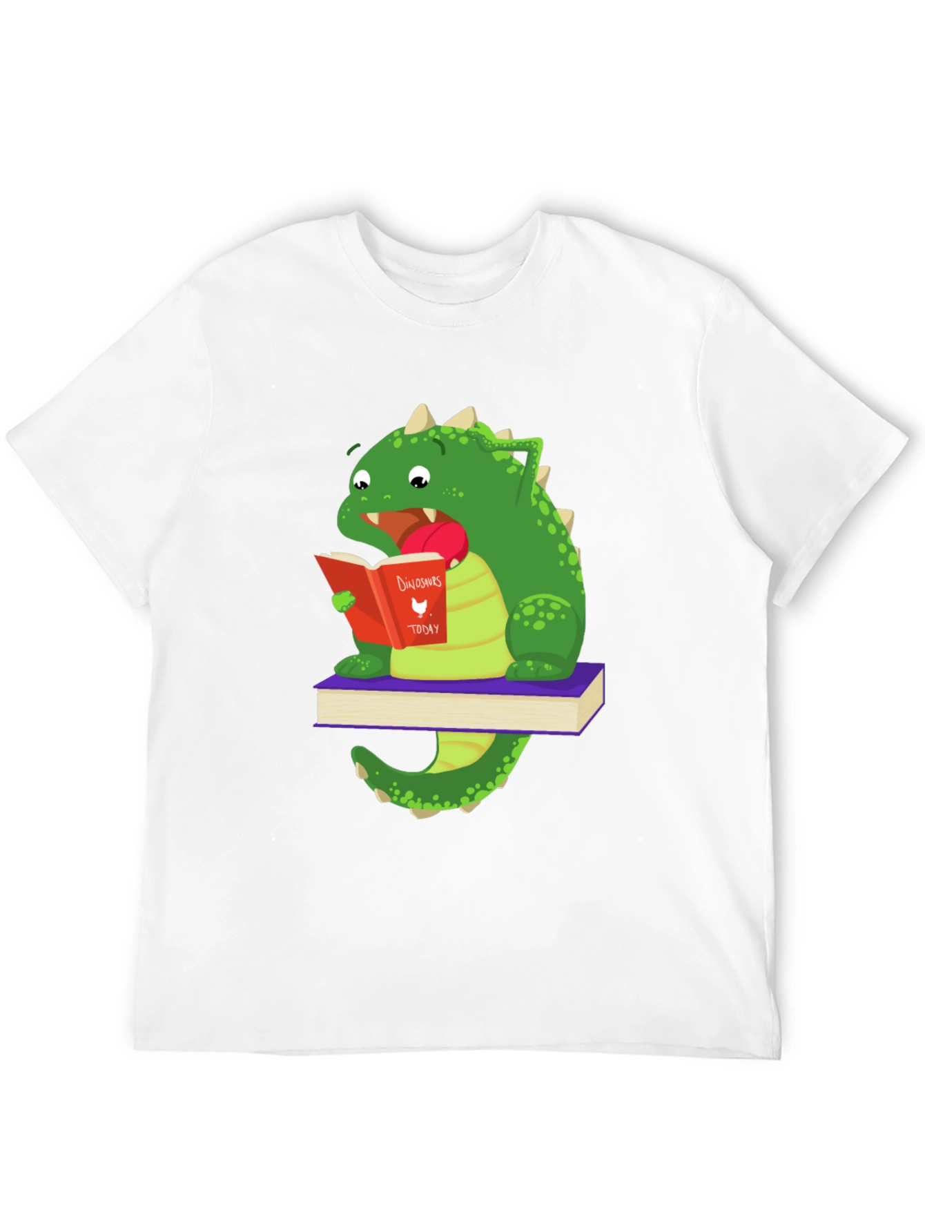 Dinosaur Reading Book T-Shirt