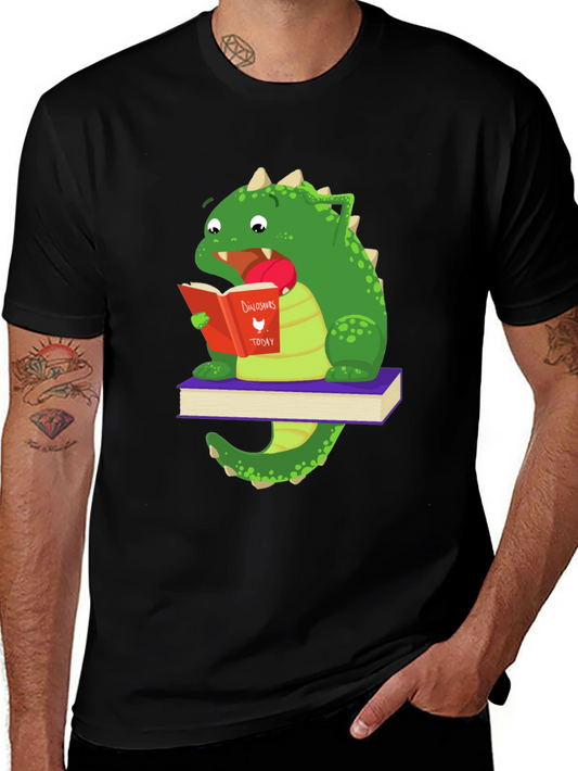 Dinosaur Reading Book T-Shirt