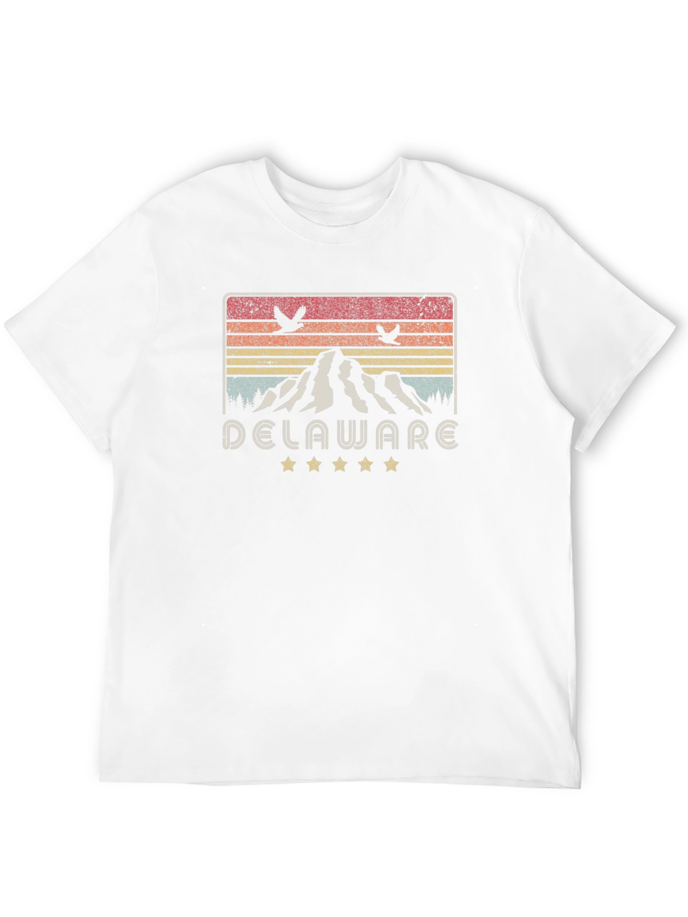 Delaware Mountains Graphic Tee - Retro State Pride