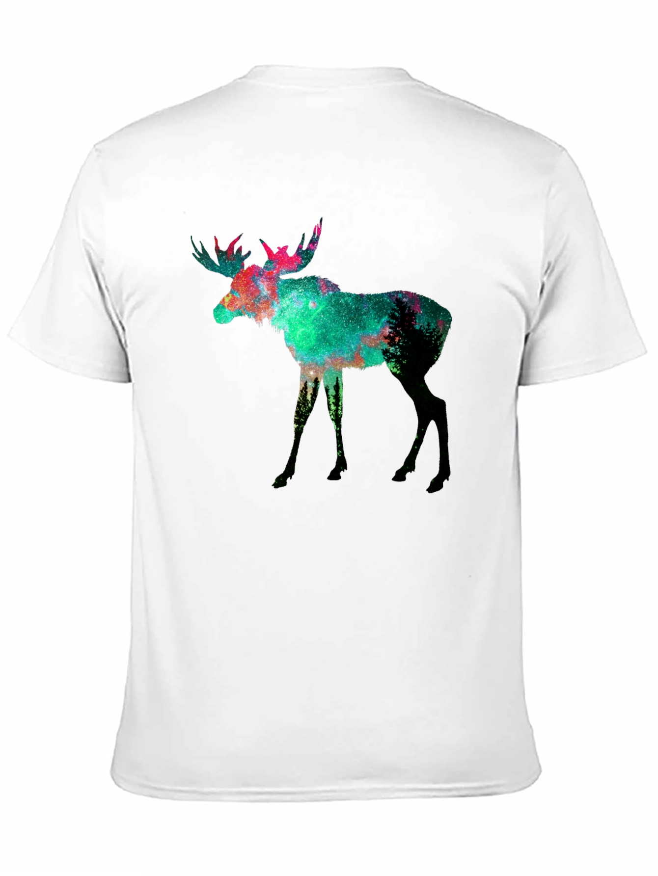 Galaxy Moose Graphic Tee - Mens Black T-Shirt